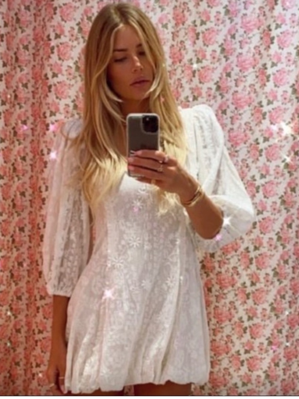 LOVESHACKFANCY Hampton puff dress